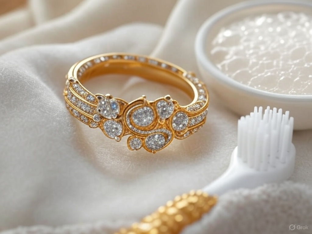 how to clean Gold jewelry.